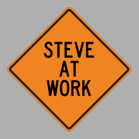 Steve At Work Funny Warning Sign Girl Ladies Fitted T-shirt | Artistshot