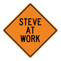 Steve At Work Funny Warning Sign Girl Crop Top | Artistshot