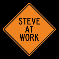 Steve At Work Funny Warning Sign Girl Cropped Sweater | Artistshot