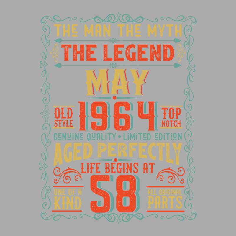 The Man The Myth The Legend 58 Birthday 1964 Green T-Shirt by nsikekhizom | Artistshot