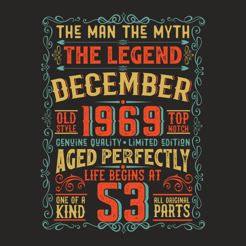 The Man The Myth The Legend 53 Birthday 1969 Girl Ladies Fitted T-Shirt by kenyslaudon0 | Artistshot