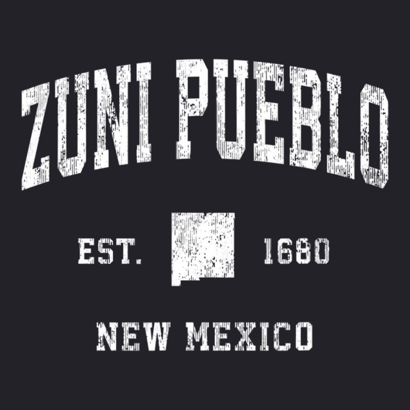 Zuni Pueblo New Mexico Nm Vintage Athletic Sports Unisex Sherpa-Lined Denim Jacket by holubarpro | Artistshot