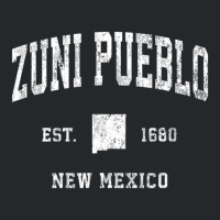 Zuni Pueblo New Mexico Nm Vintage Athletic Sports Crewneck Sweatshirt | Artistshot