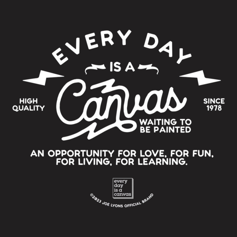 Every Day Is A Canvas Lightning Bolt Long Sleeve T T-Shirt by onofre | Artistshot