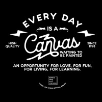 Every Day Is A Canvas Lightning Bolt Long Sleeve T Graphic T-shirt | Artistshot