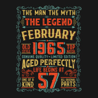 The Man The Myth The Legend 57 Birthday 1965 Cute Flannel Shirt | Artistshot