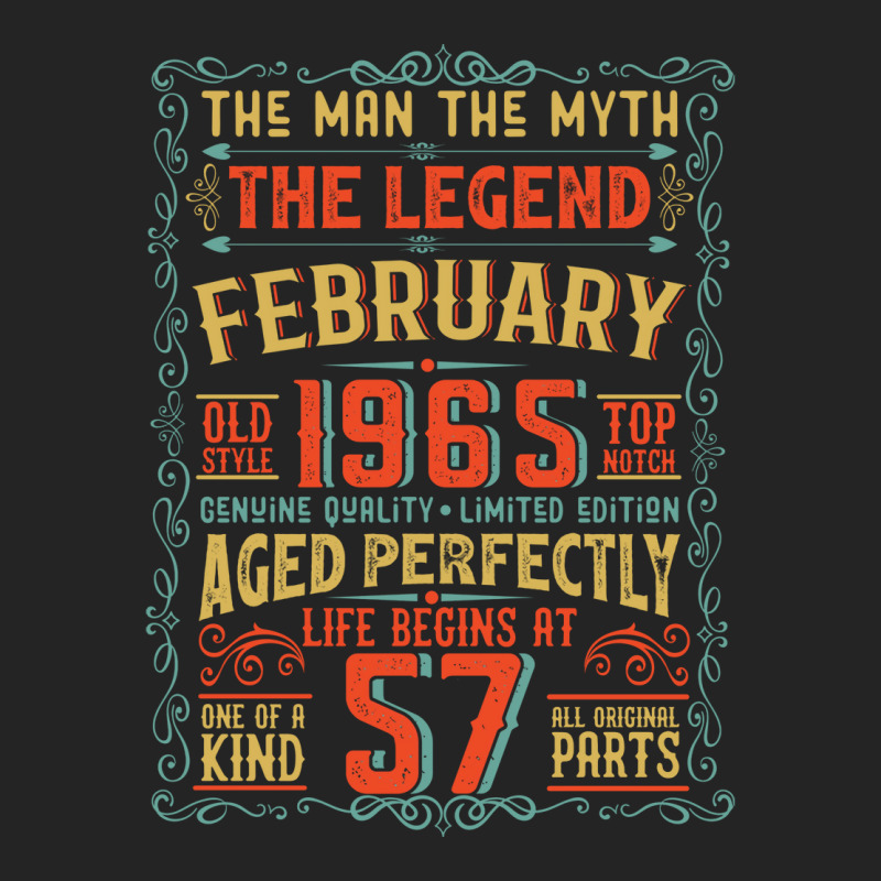 The Man The Myth The Legend 57 Birthday 1965 Cute 3/4 Sleeve Shirt by kosicnarwarw | Artistshot