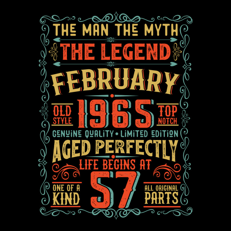 The Man The Myth The Legend 57 Birthday 1965 Cute Men's 3/4 Sleeve Pajama Set by kosicnarwarw | Artistshot