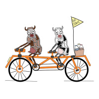 Cows On A Tandem Bike Travel 3/4 Sleeve Shirt | Artistshot