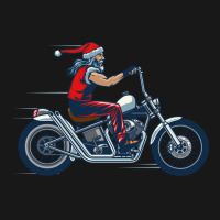 Santa Claus Biker Gift Flannel Shirt | Artistshot