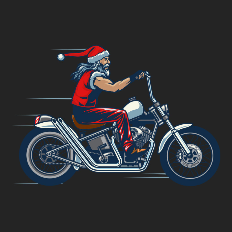 Santa Claus Biker Gift 3/4 Sleeve Shirt | Artistshot