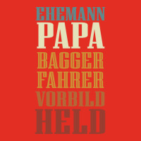 Husband Dad Excavator Operator Role Model Hero Red Graphic T-shirt | Artistshot