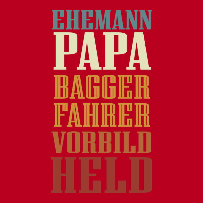 Husband Dad Excavator Operator Role Model Hero Red Classic T-shirt | Artistshot