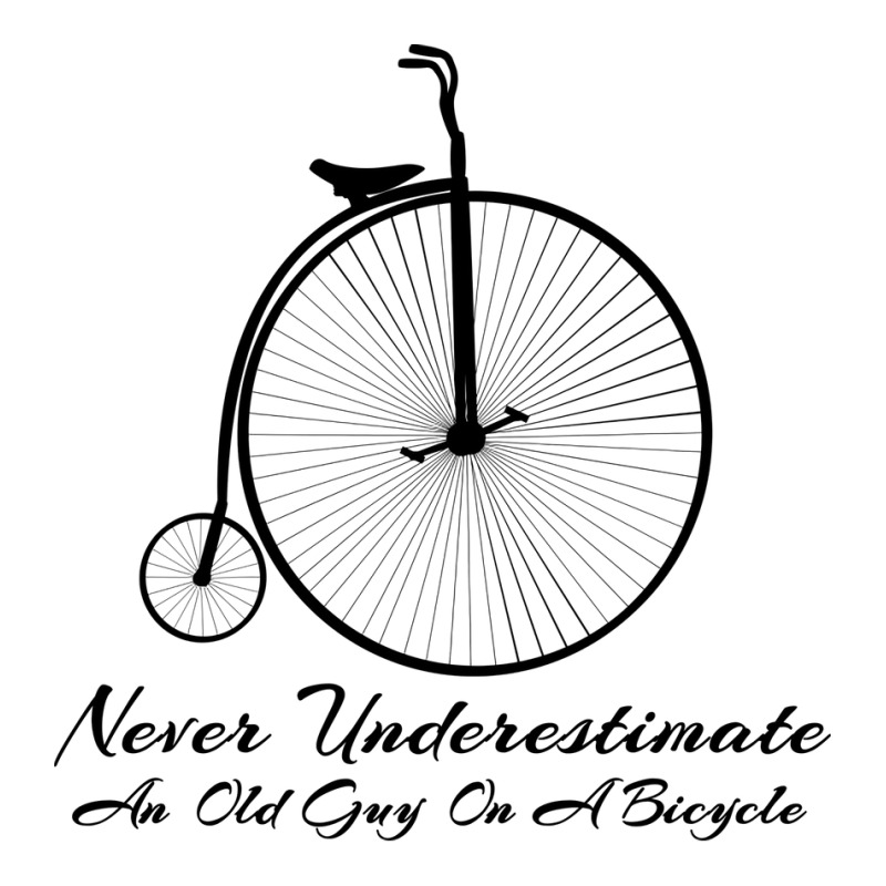 Never Underestimate An Old Guy On A Bicycle Bike C Men's T-shirt Pajama Set | Artistshot