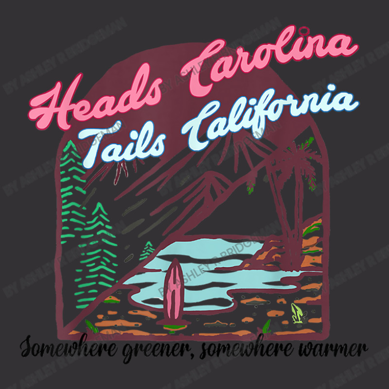 Heads Carolina Tail California Western Summer Beac Vintage Hoodie | Artistshot