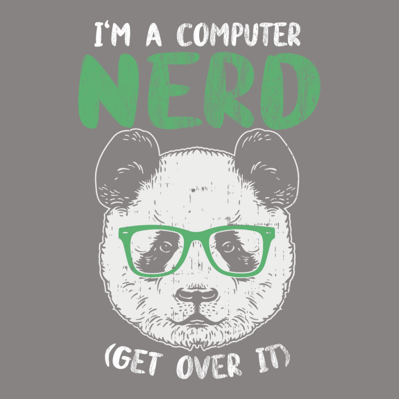 I Am A Computer Nerd Get Over It Panda With Glasse Adjustable Cap by manofipiazzil | Artistshot