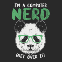 I Am A Computer Nerd Get Over It Panda With Glasse Printed Hat | Artistshot