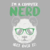 I Am A Computer Nerd Get Over It Panda With Glasse Ladies Fitted T-shirt | Artistshot