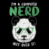 I Am A Computer Nerd Get Over It Panda With Glasse Cropped Sweater | Artistshot