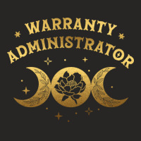 Warranty Administrator Boho Moon Wild Rose Golden Ladies Fitted T-shirt | Artistshot