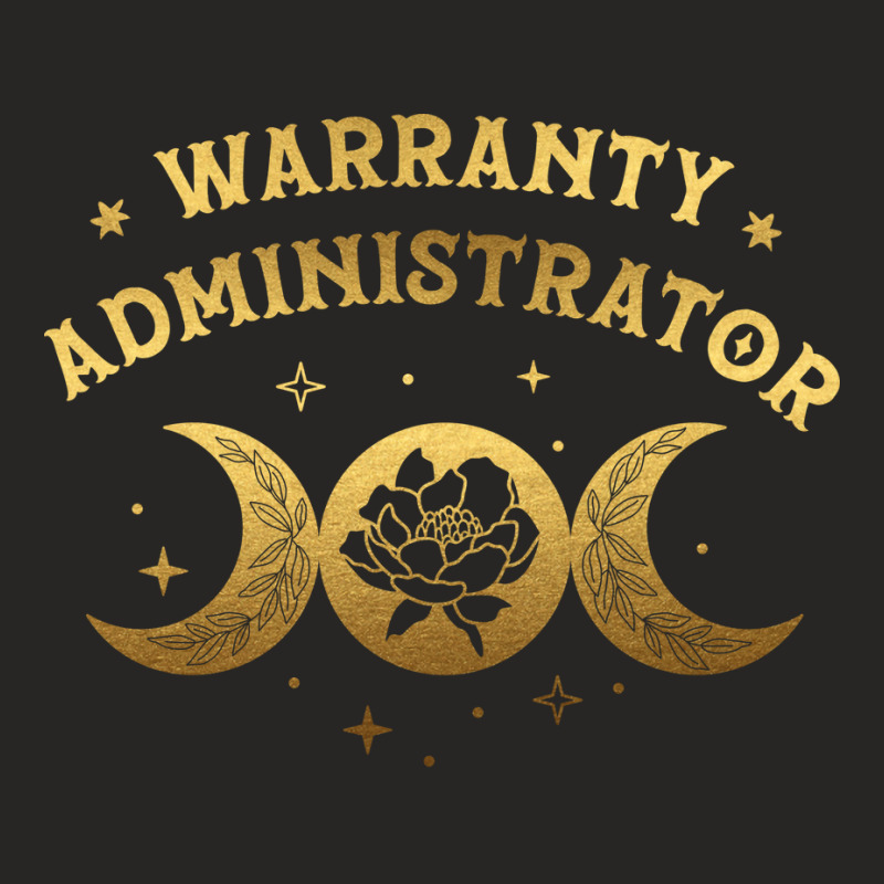 Warranty Administrator Boho Moon Wild Rose Golden Ladies Fitted T-Shirt by lisjandainaf | Artistshot