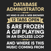 Database Administrator My Mind Is Like A Web Brows 3/4 Sleeve Shirt | Artistshot