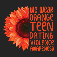 Sunflower We Wear Orange Teen Dating Violence Awar 3/4 Sleeve Shirt | Artistshot