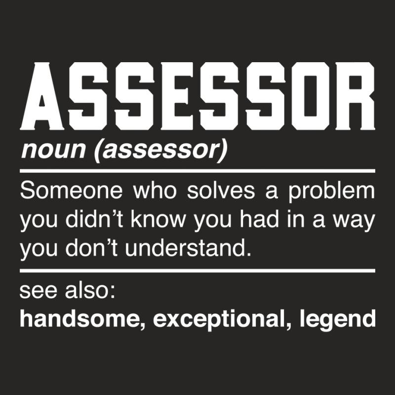 Assessor Definition Design Appraiser Auditor Exami Ladies Fitted T-Shirt by saringsiisuq | Artistshot