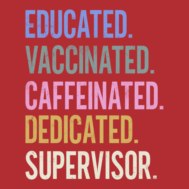 Supervisor Retro Vaccination Design Red Ladies Fitted T-Shirt by wbukshcuscunw | Artistshot