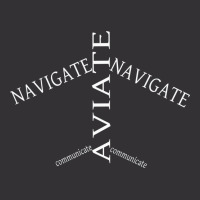 Aviate Navigate Communicate Black Ed Aesthetic Vintage Hoodie | Artistshot