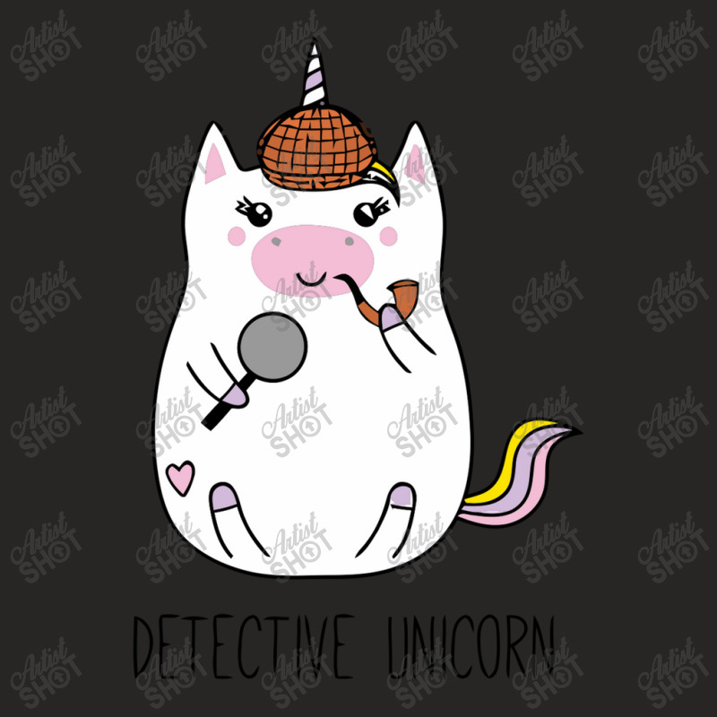 Detective Unicorn Ladies Fitted T-Shirt by figuraart | Artistshot