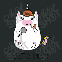 Detective Unicorn Women's Triblend Scoop T-shirt | Artistshot