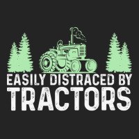 Easily Distracted By Tractors Tractor Farmer 3/4 Sleeve Shirt | Artistshot