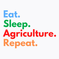 Eat Sleep Agriculture Repeat Red T-shirt | Artistshot