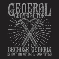 General Contractor Blue T-shirt | Artistshot