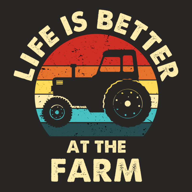 Retro Vintage Farm Life Farming Funny Ladies Fitted T-shirt | Artistshot