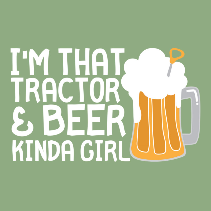 Tractor Beer Kinda Girl Farmer Summer Graphic T-shirt | Artistshot