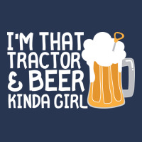 Tractor Beer Kinda Girl Farmer Summer Men Denim Jacket | Artistshot