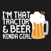 Tractor Beer Kinda Girl Farmer Summer Hoodie & Jogger Set | Artistshot