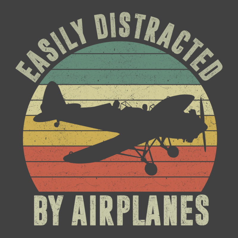 Easily Distracted By Airplanes Humor Vintage T-shirt | Artistshot