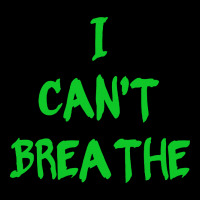 I Can't Breathe   Green Typo Youth Zipper Hoodie | Artistshot