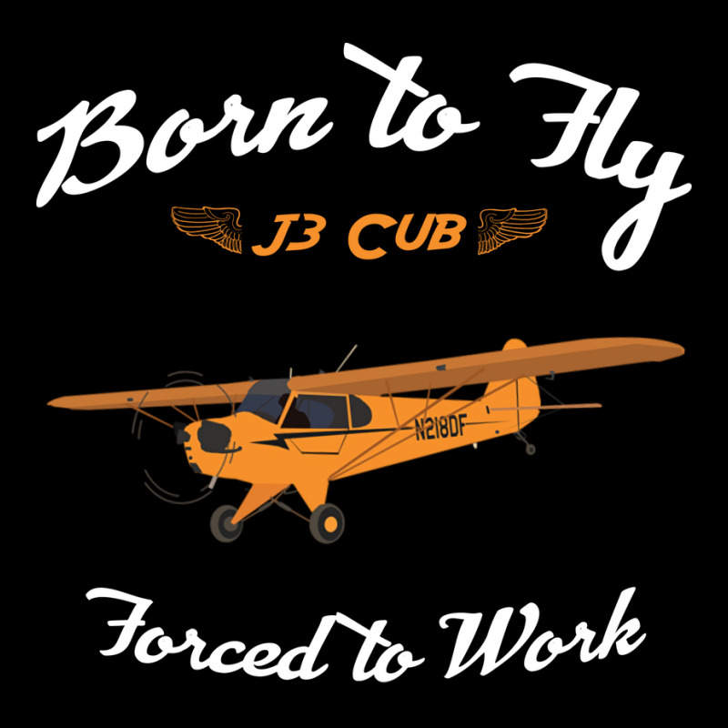 Born To Fly Forced To Work J3 Cub Pilot Red Men's Long Sleeve Pajama Set by kirabomcbeam9 | Artistshot