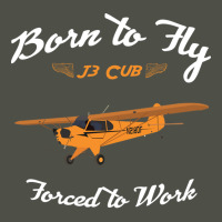 Born To Fly Forced To Work J3 Cub Pilot Red Fleece Short | Artistshot