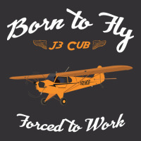 Born To Fly Forced To Work J3 Cub Pilot Red Vintage Hoodie And Short Set | Artistshot