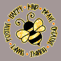 Bee Happy Kind Brave Humble Smart Positive Bumbleb Vintage Hoodie | Artistshot