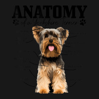 Anatomy Of A Yorkshire Terrier Funny Cute Dog York Flannel Shirt | Artistshot