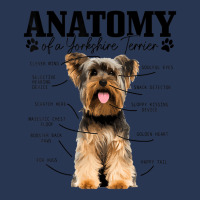 Anatomy Of A Yorkshire Terrier Funny Cute Dog York Men Denim Jacket | Artistshot