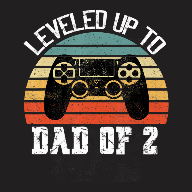 Daddy Again Leveled Up To Dad Of 2 Dad T Shirt T-Shirt by holubarpro | Artistshot