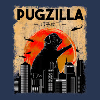 Funny Pug Dog Pugzilla Christmas Gifts For Pug Lov Men Denim Jacket | Artistshot