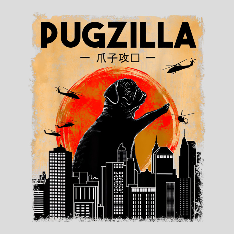 Funny Pug Dog Pugzilla Christmas Gifts For Pug Lov Men's Polo Shirt by onofre | Artistshot